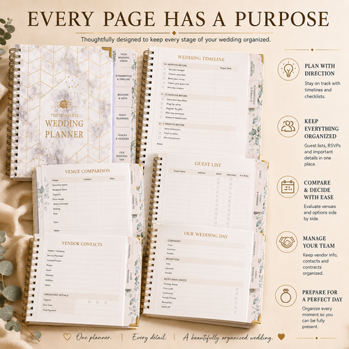 The Heirloom Wedding Planner™ | Luxury Wedding Organizer & Keepsake
