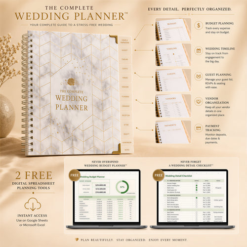 The Heirloom Wedding Planner™ | Luxury Wedding Organizer & Keepsake