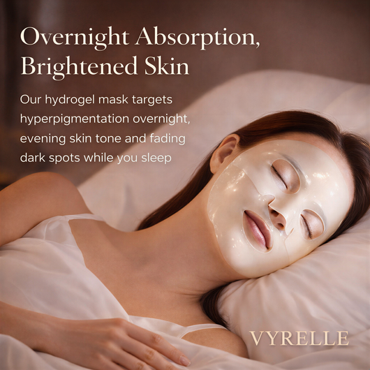 Vyrelle™ Alpha-Arbutin Brightening Hydrogel Mask (Dark Spots & Hyperpigmentation Care)